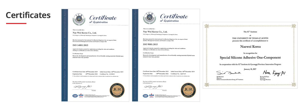 Certificates